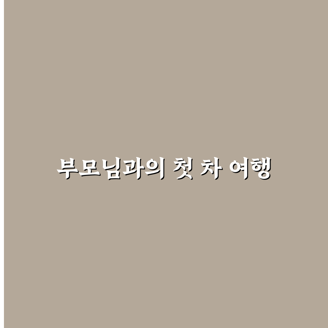 부모님 효도용 차량은 승차감과 탑승 편의성이 핵심입니다 - 솔직후기