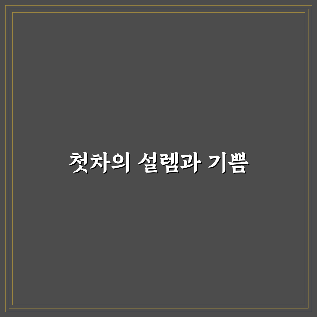 사회초년생 첫차 베스트 후보 고를 때 꼭 볼 핵심 조건, 직접 써본 후기