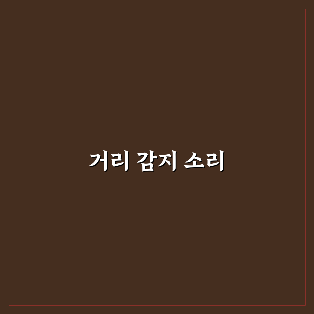 주차 보조 센서 소리 구분으로 벽과 차 거리 읽는 법에 대한 솔직후기