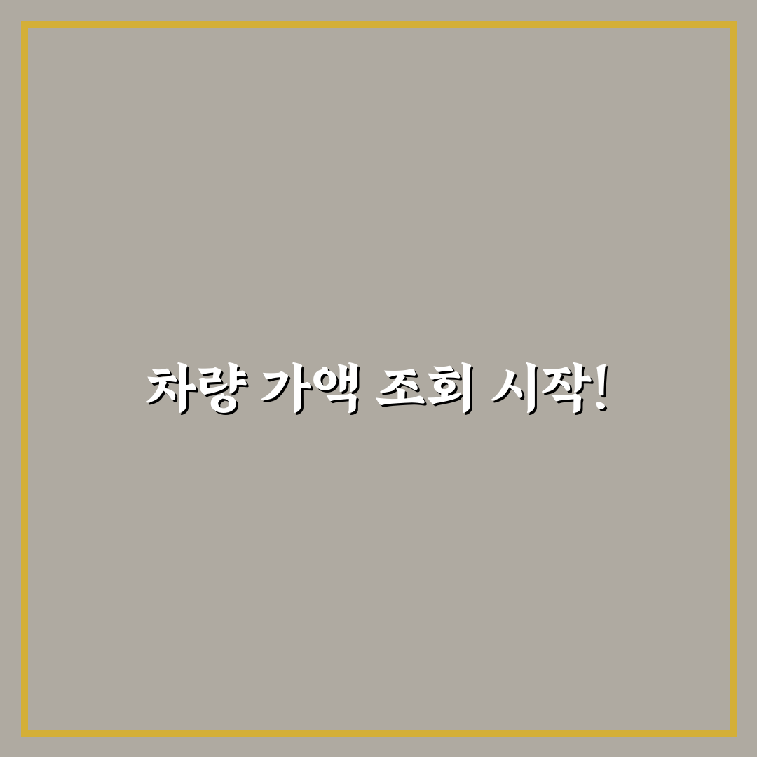 차량 가액 조회 방법과 보험금 산정 기준 함께 보기: 사용후기