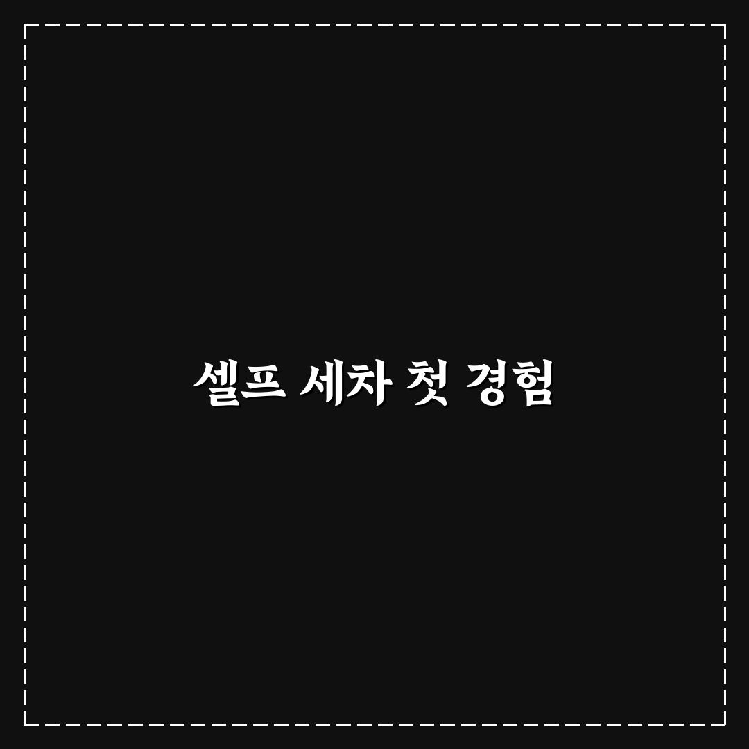 광택 및 세차 비용 들이기 전 셀프로 가능한 범위 정리: 직접 써본 후기