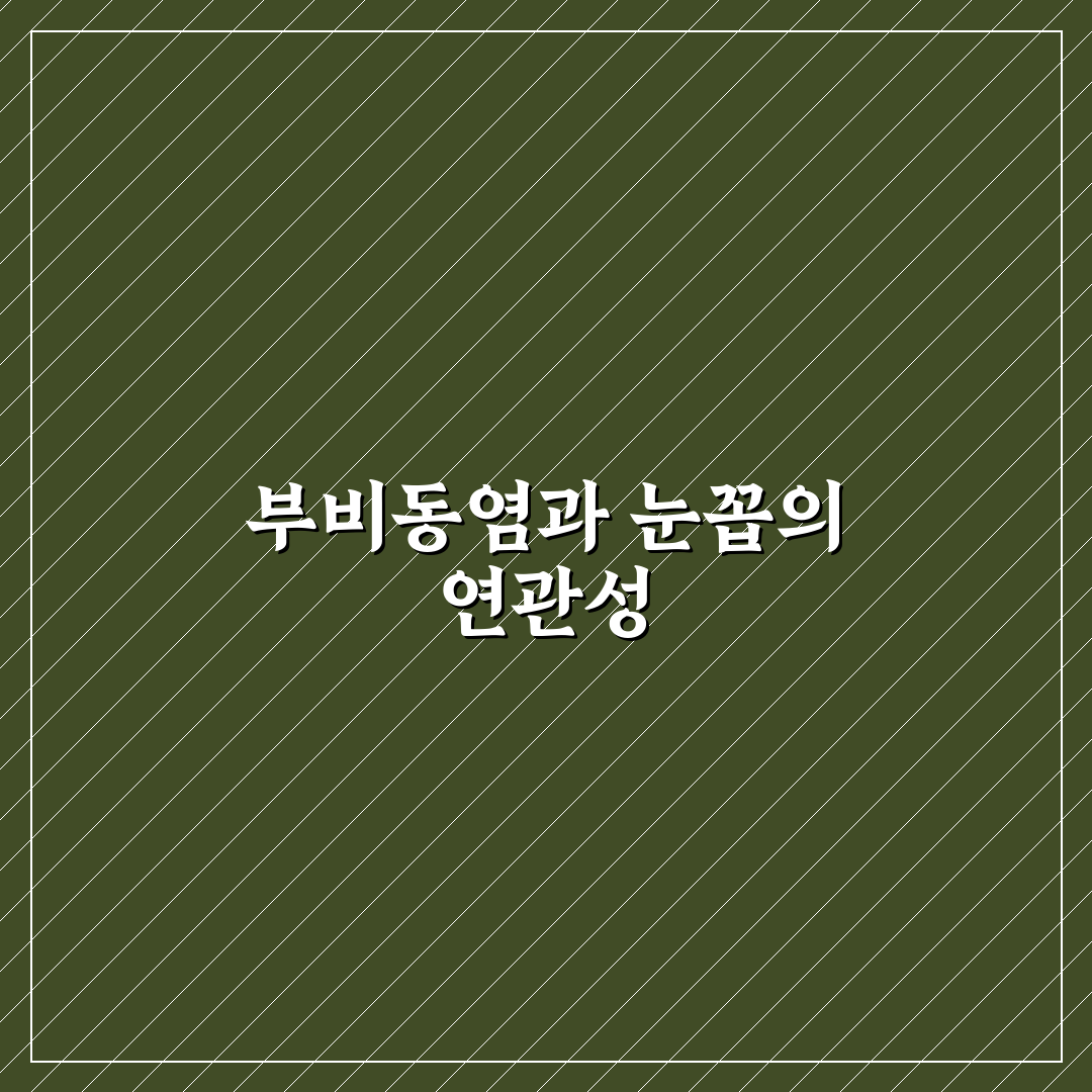 부비동염 눈꼽 원인과 관리 꿀팁 알려드려요