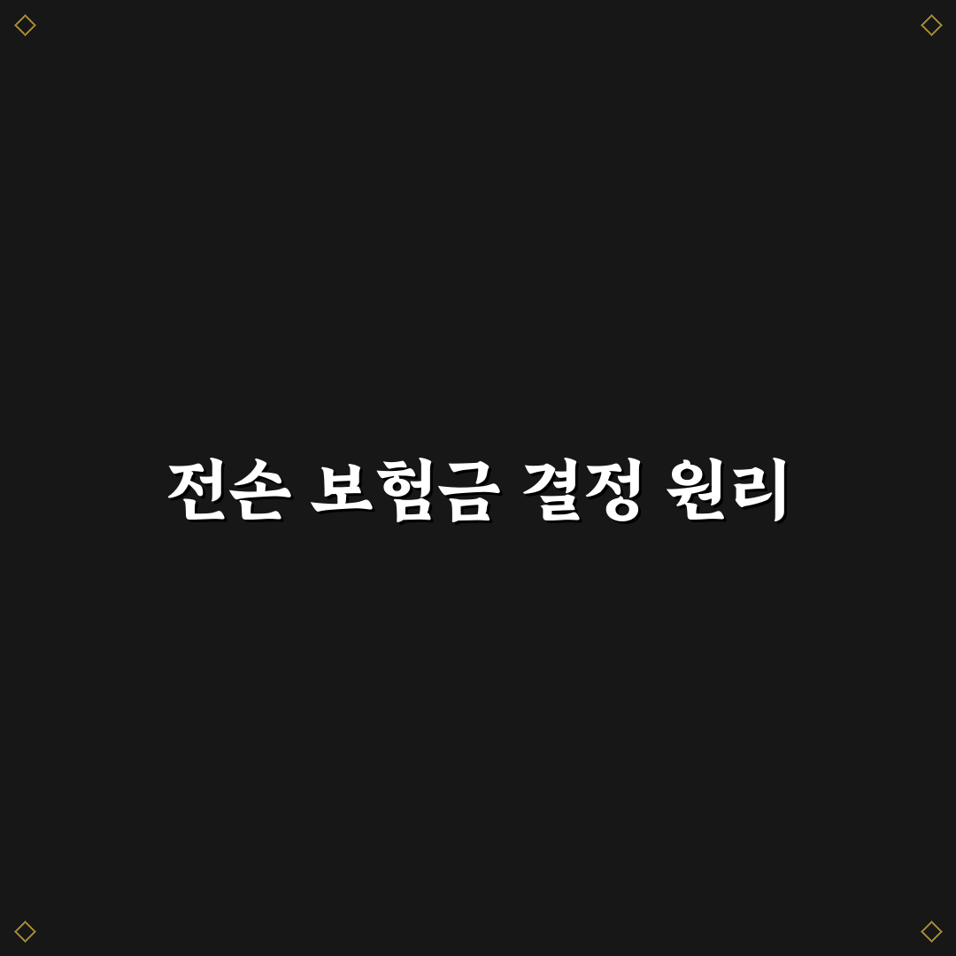 전손 사고 보험금 결정 방식과 시세 반영 구조 정리: 리얼후기