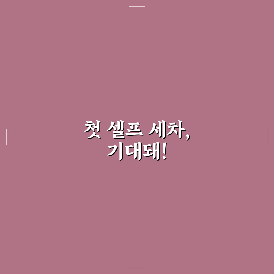 세차 비용 아끼는 셀프 세차 순서와 준비물 정리: 직접 써본 후기