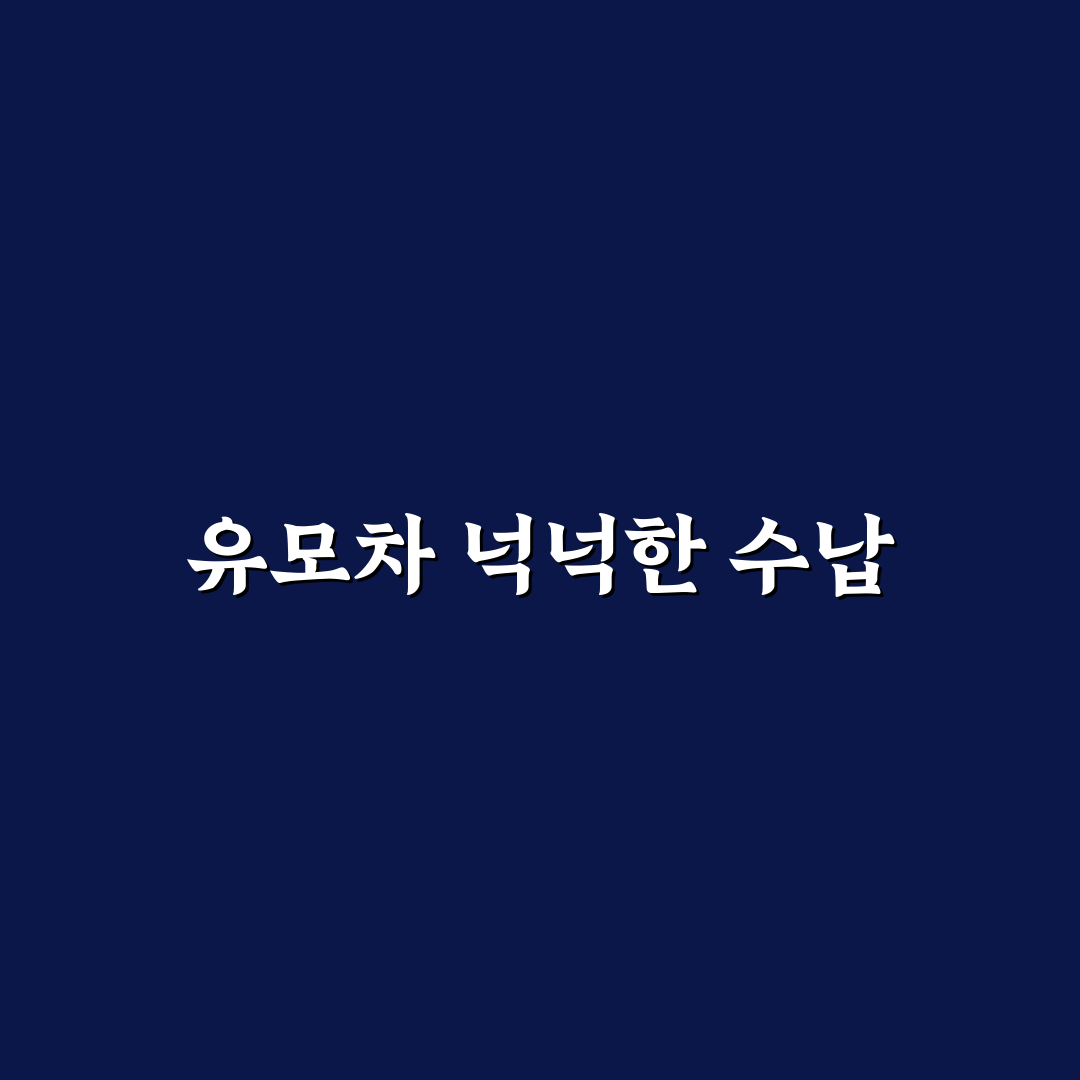 트렁크 넓은 유모차 수납 차량 찾는 부모용 선택 기준과 실제 후기