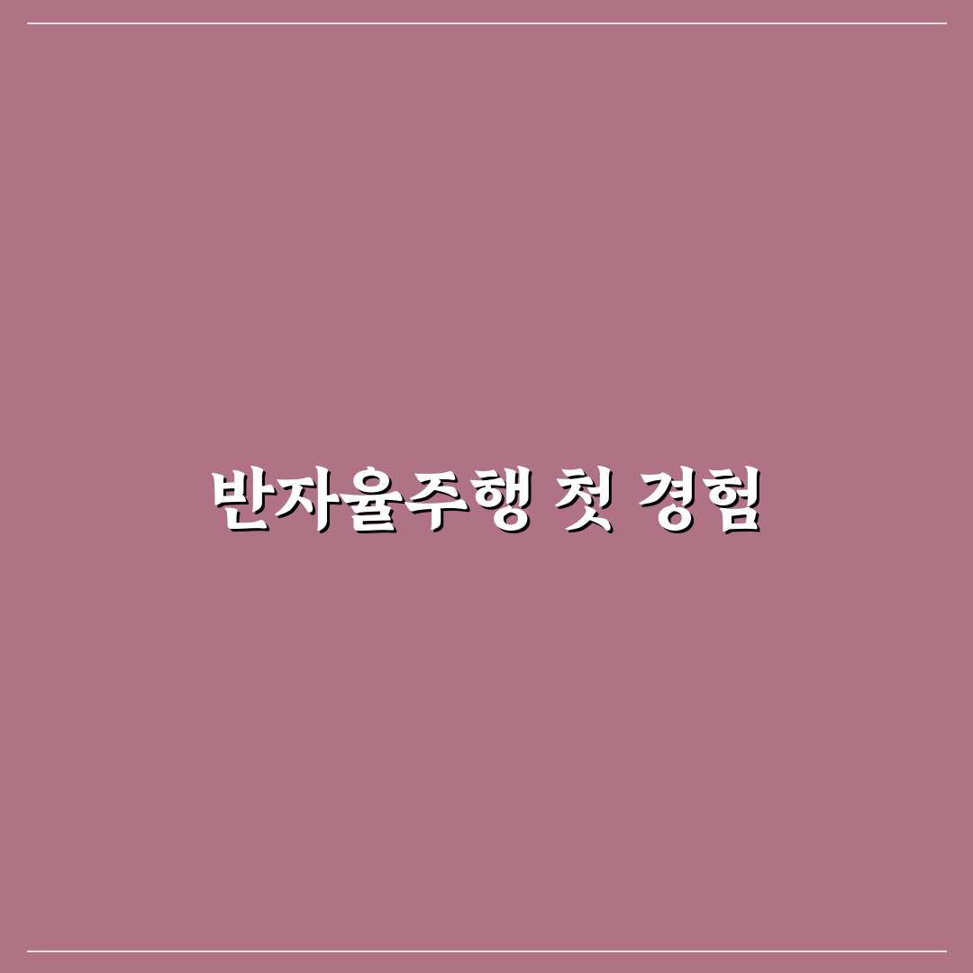 반자율주행 옵션 가치 체감 큰 상황과 필요성 분석: 솔직후기