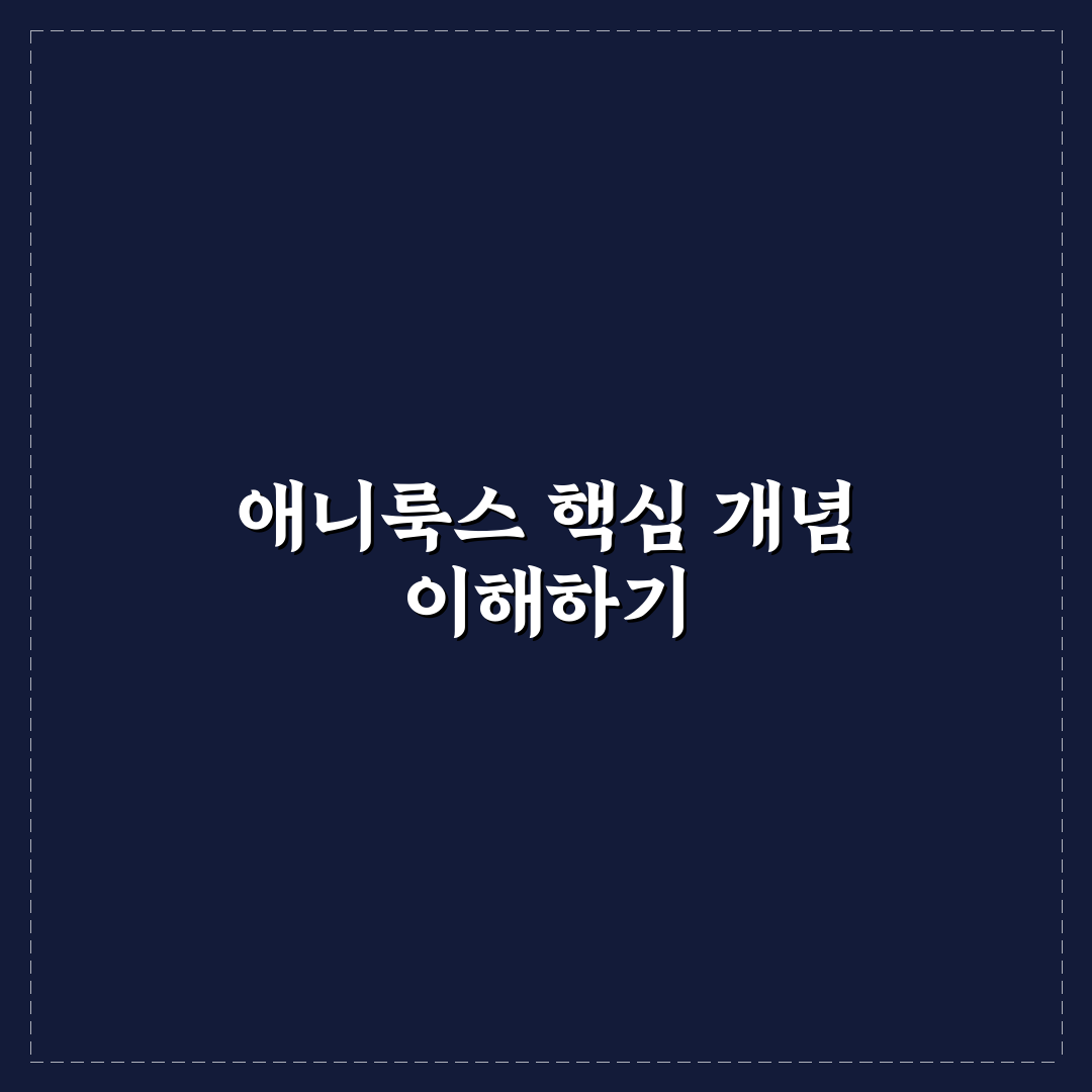 애니룩스 사용법과 꿀팁 쉽게 정리해드려요