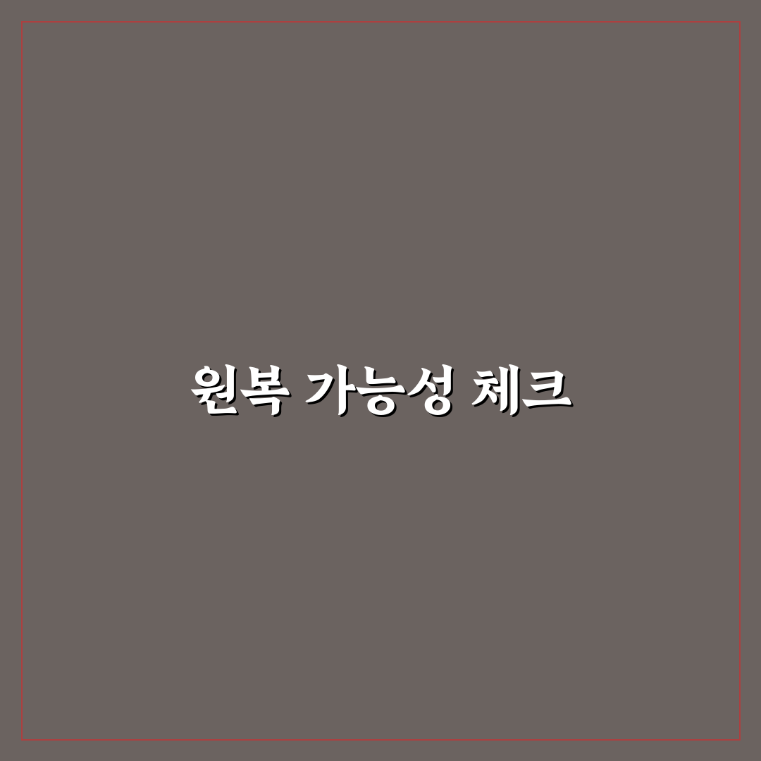 크롬 죽이기 시공 전 원복 가능 여부 체크 포인트, 직접 써본 후기