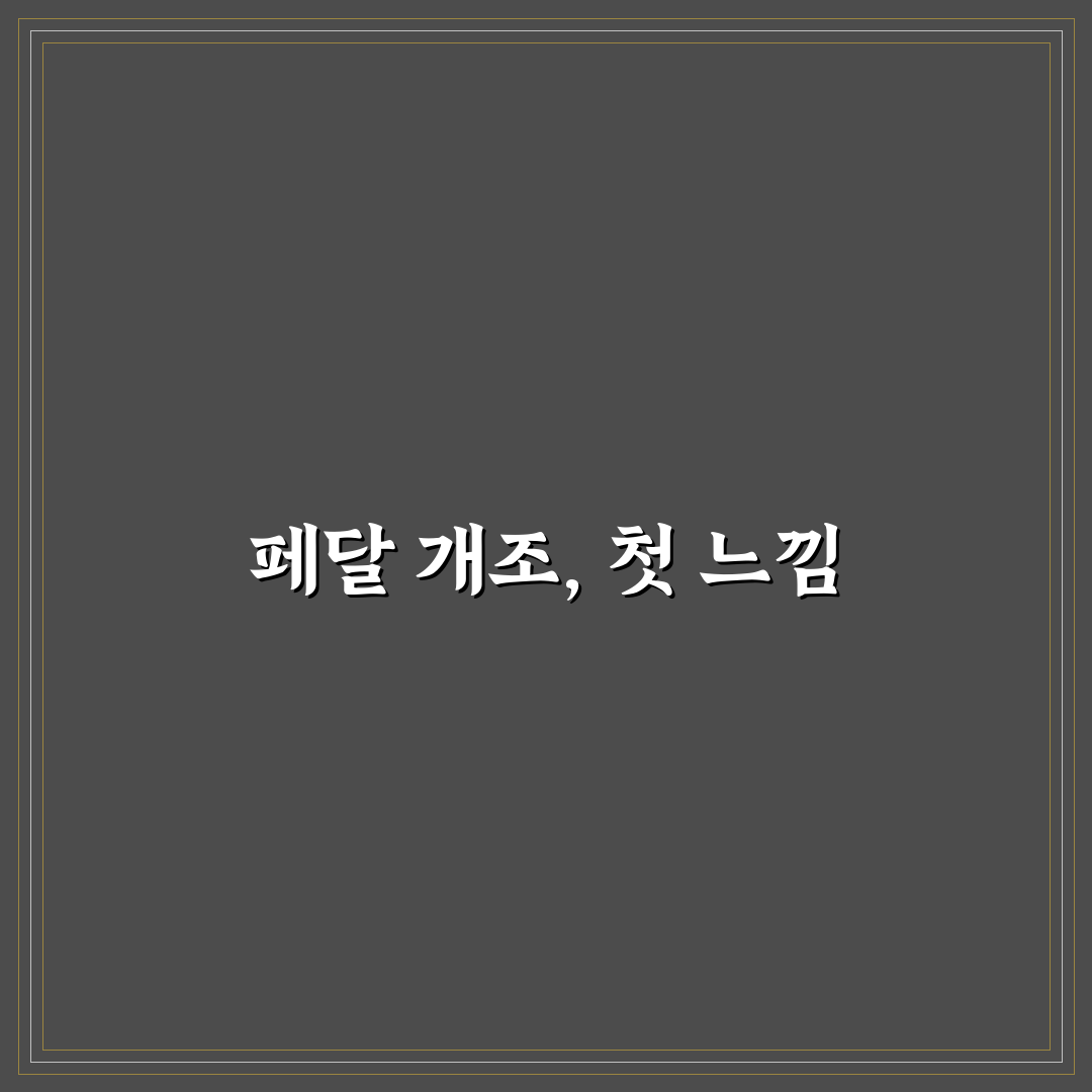 자동차 페달 개조 시 미끄럼 방지와 장착감 체크법에 대한 솔직후기
