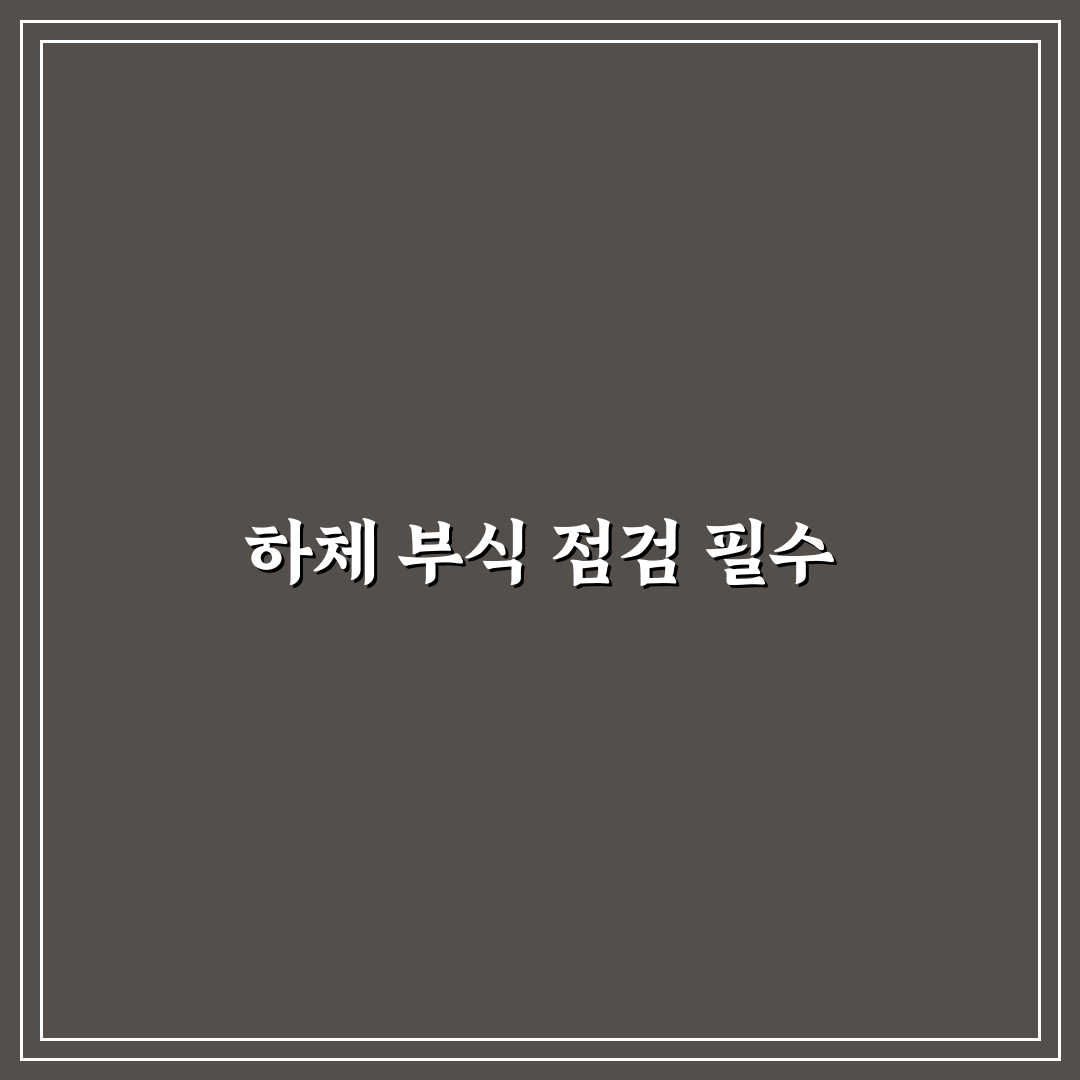 하체 부식 확인하는 법과 바닷가 매물 피해야 하는 이유에 대한 솔직후기
