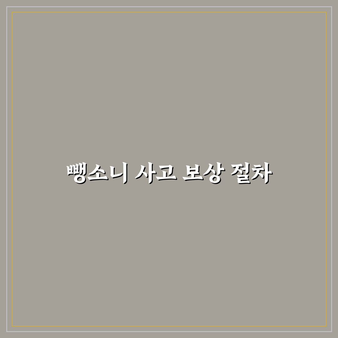뺑소니 사고 보상 방법 신고부터 처리까지 순서 정리 - 솔직후기에서 배운 점