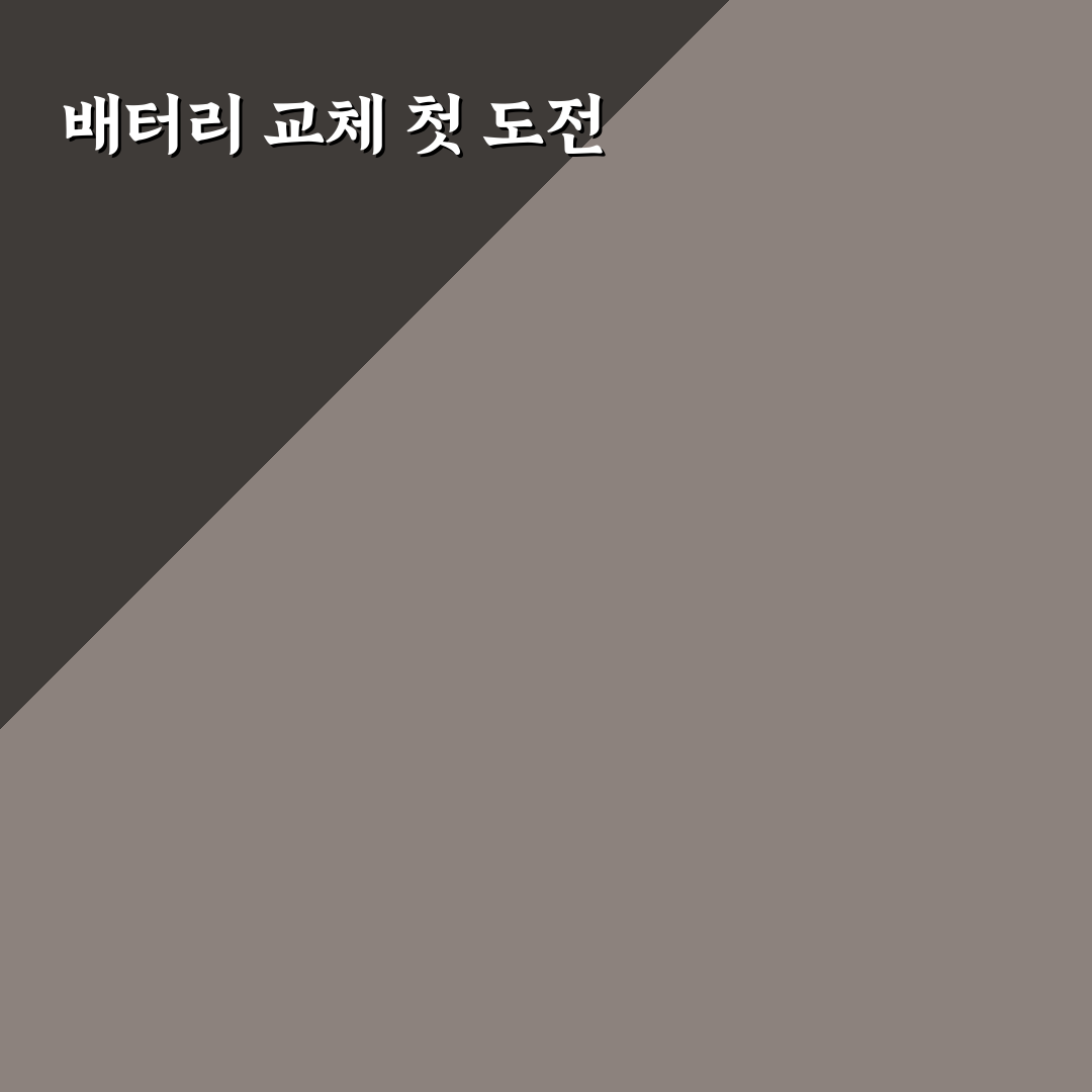 배터리 셀프 교체 가격과 공임 맡길 때 차이 비교, 솔직후기입니다.