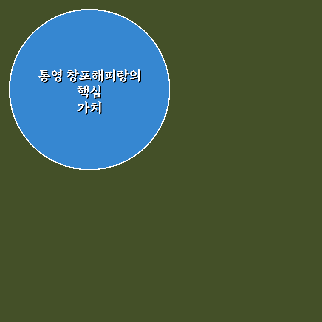 통영 창포해피랑 방문 꿀팁과 주요 정보 정리