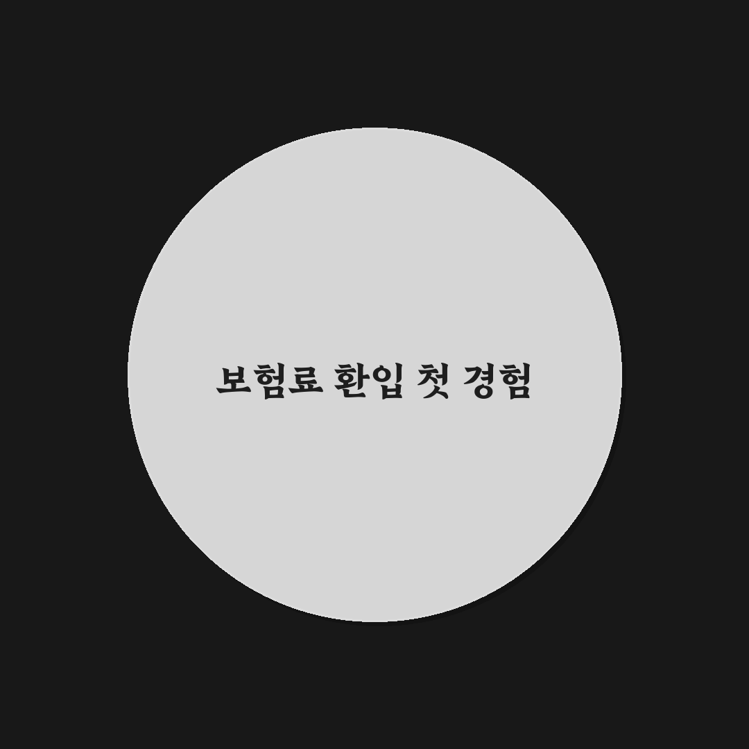 보험료 환입 제도 활용하면 유리한 사고 금액 기준에 대한 솔직후기