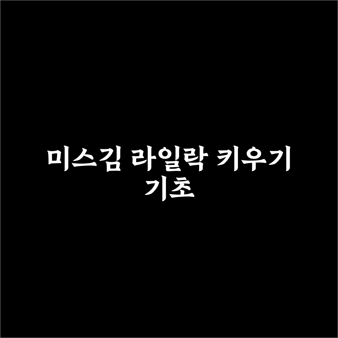 미스김 라일락 키우는 방법과 꿀팁 정리