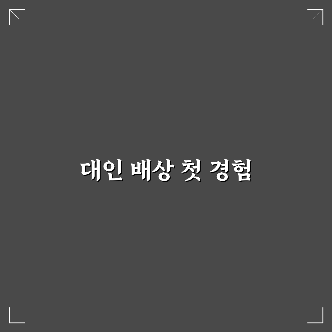 대인 배상 1과 2 차이 실제 보상 범위로 이해하기: 솔직후기