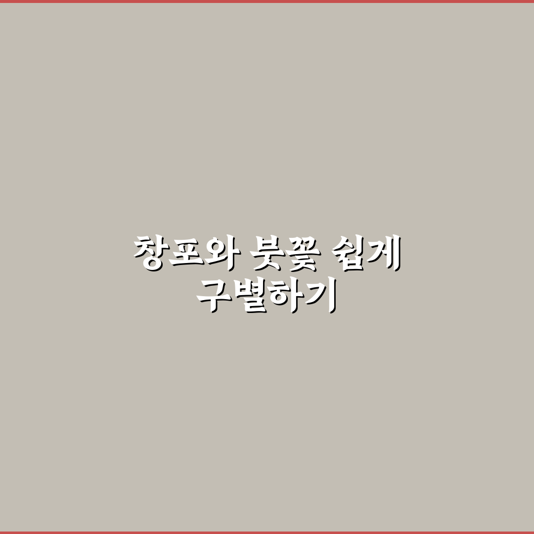 창포꽃과 붓꽃 차이 분석 및 판단 기준 5가지