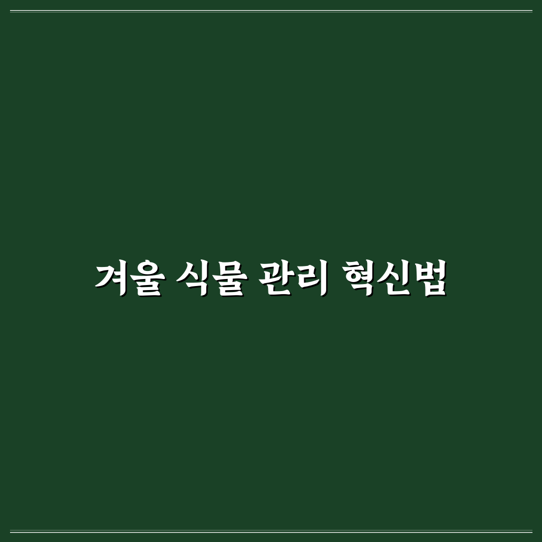 버베나 노지월동 후기, 겨울 관리법 직접 해보니