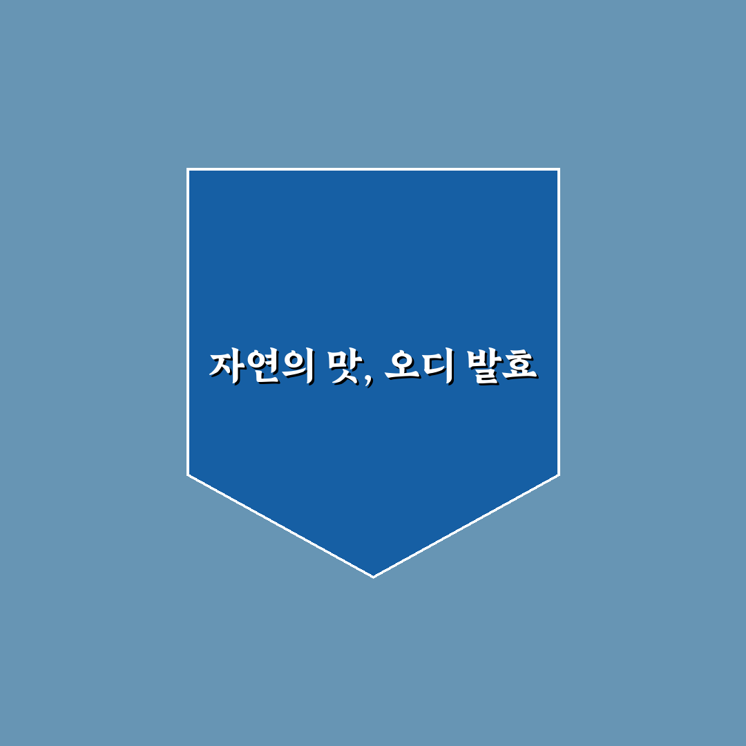 오디 효소 만드는법 직접 해보니 손쉬웠던 과정