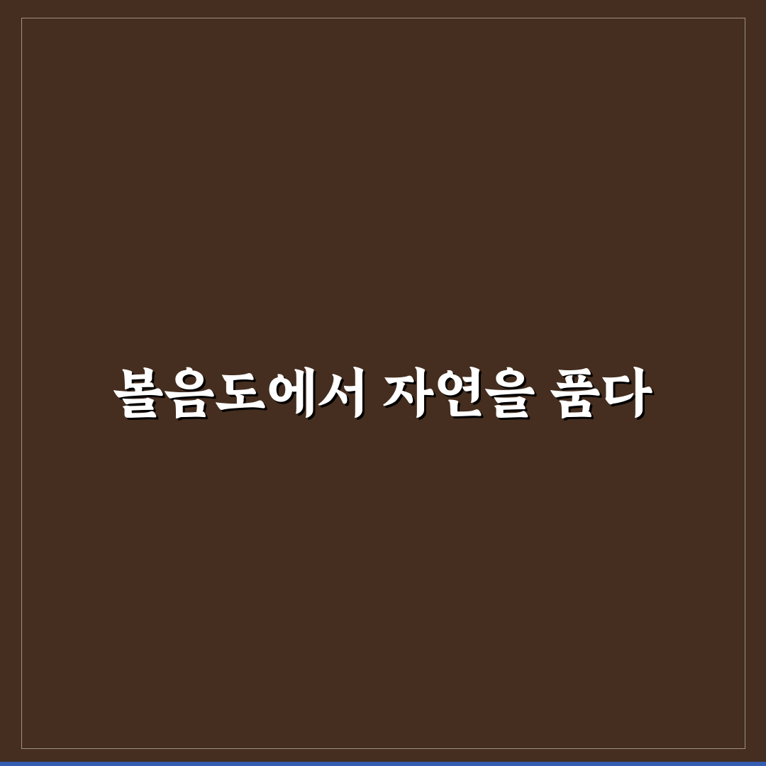 볼음도 백패킹 초보자도 쉬운 꿀팁 정리