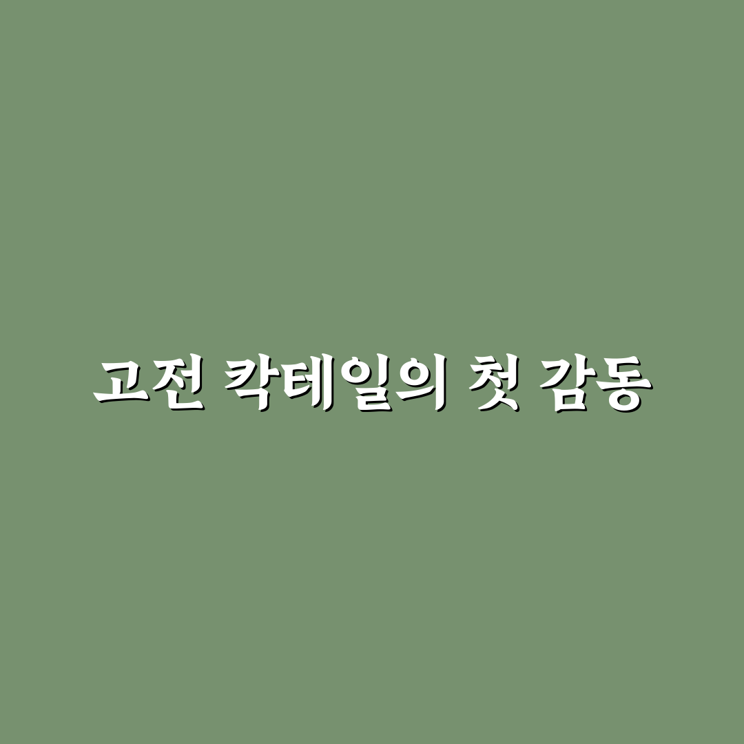 사이드카 칵테일 직접 만들어보니 맛과 향은 어땠을까