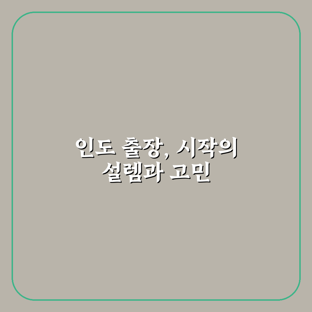 인도 출장 준비물 후기, 직접 챙겨보니 유용했던 아이템