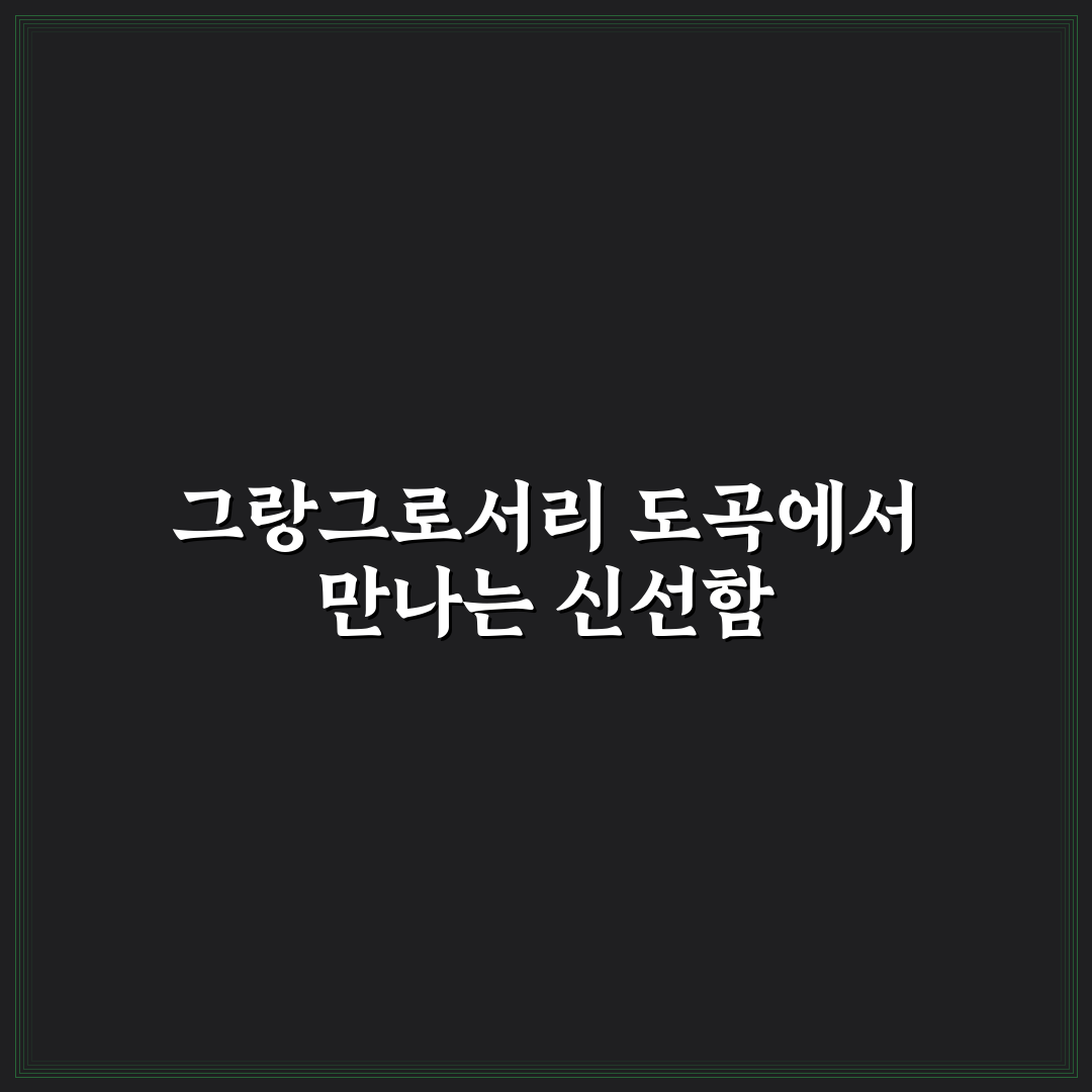 그랑그로서리 도곡 입지와 서비스 비교 분석 가이드