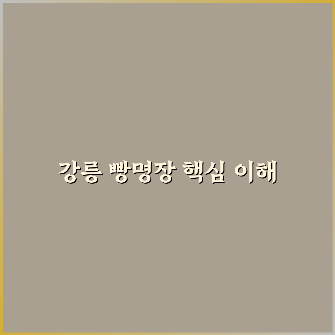 강릉 빵명장 비교와 선택을 위한 5가지 기준 분석