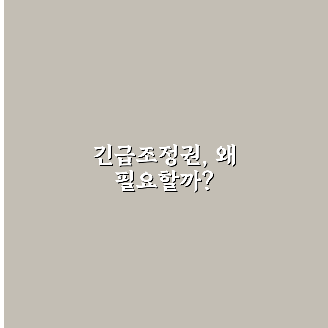 긴급조정권 발동 직접 알아보니 절차와 영향은 어떨까