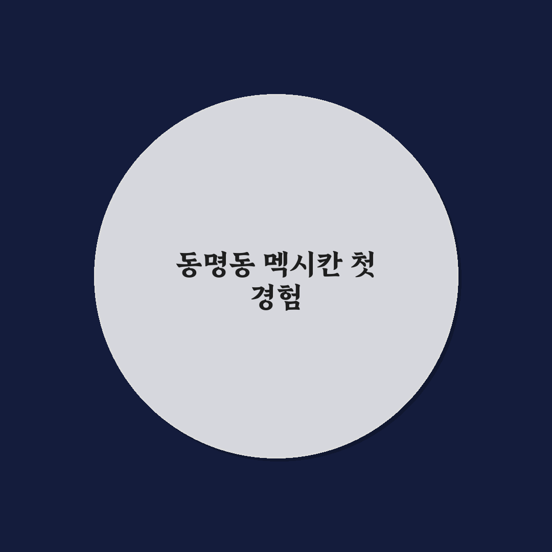 동명동 타코 방문 후기, 매장 분위기와 맛 솔직한 기록
