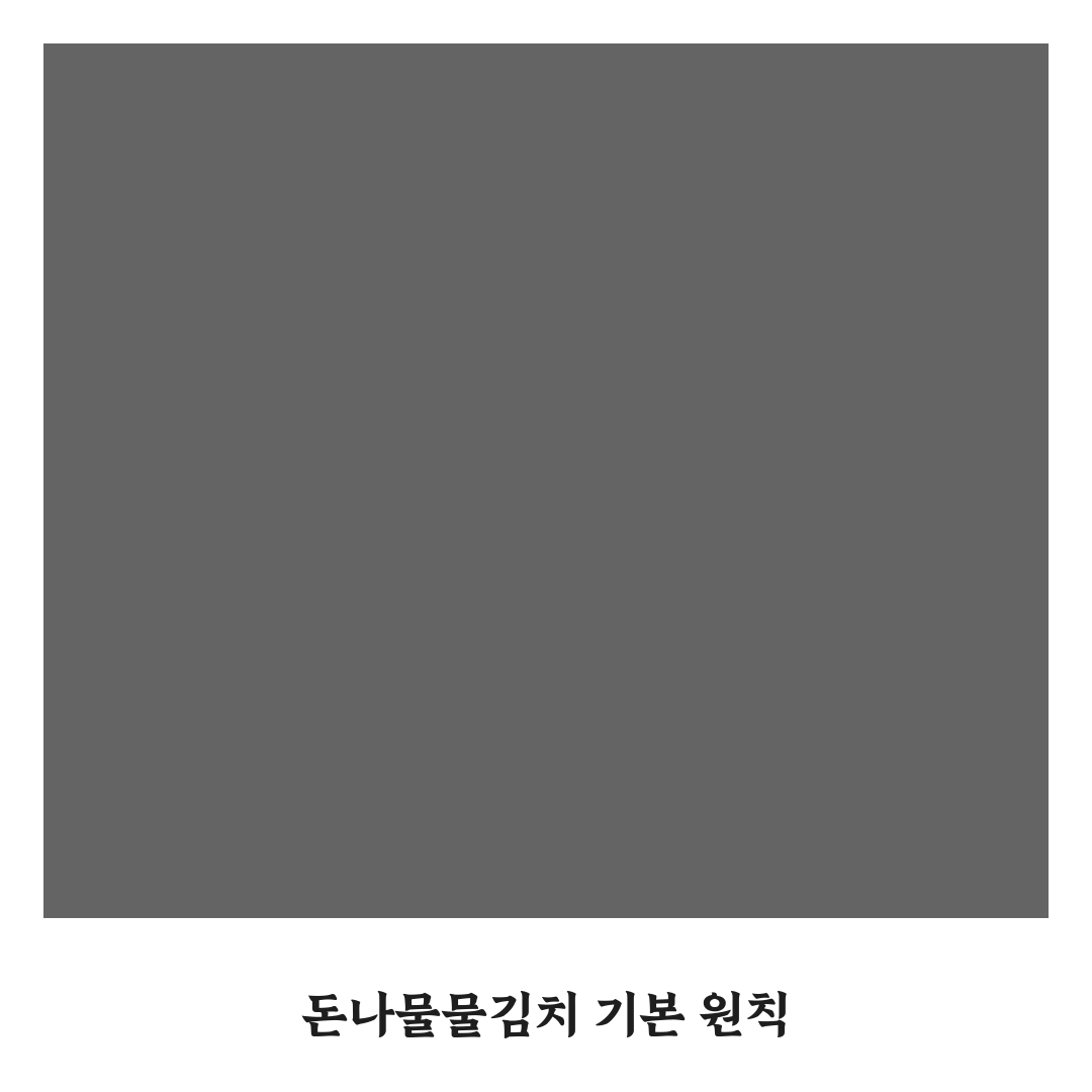 돈나물물김치담는방법 5가지 기준과 준비물 총정리