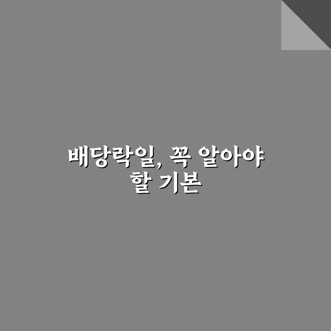 sk하이닉스 배당락일 기준과 투자자 체크포인트 분석