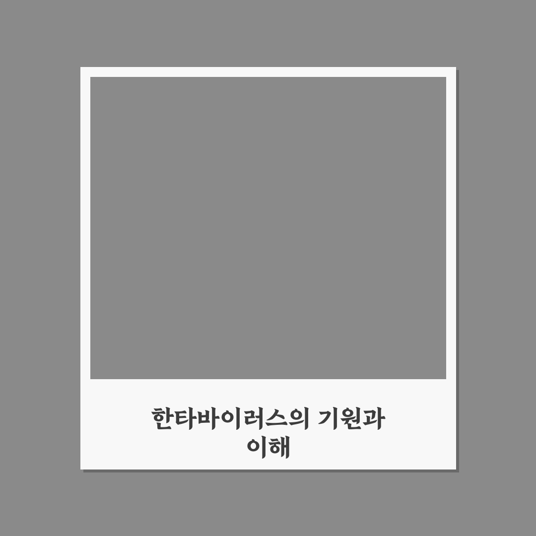 한타바이러스 기원과 확산 경로 5가지 기준 분석