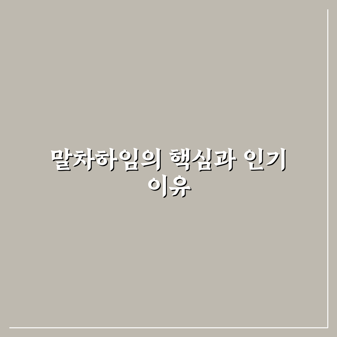 말차하임 제품별 비교와 선택 기준 5가지 총정리
