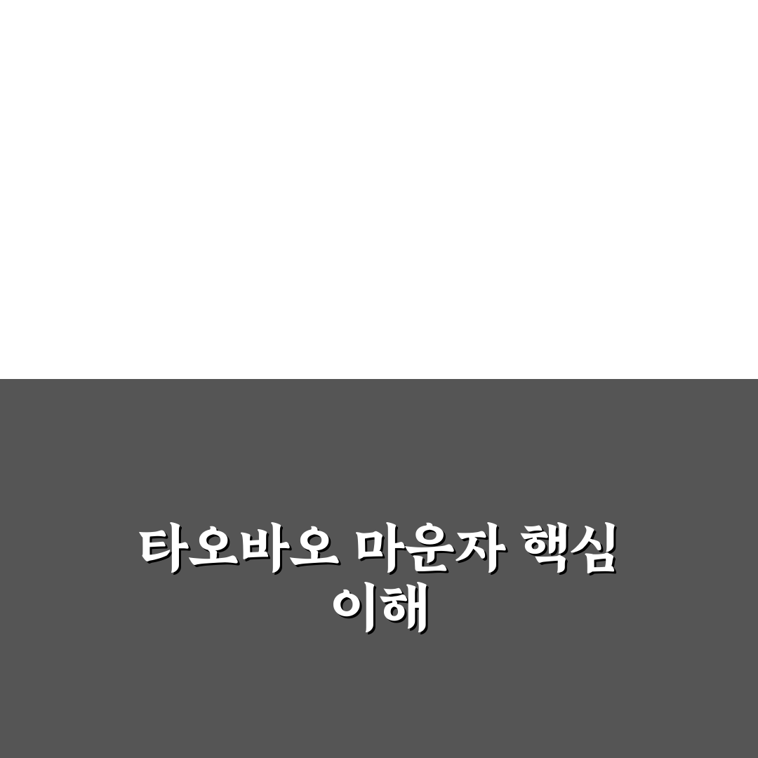 타오바오 마운자로 비교와 분석을 통한 구매 가이드 5가지