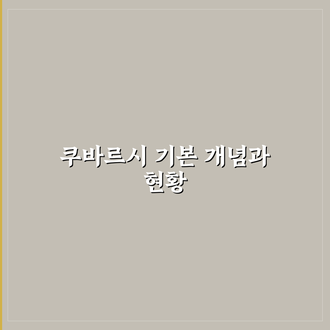 쿠바르시 비교와 판단을 위한 5가지 기준 총정리