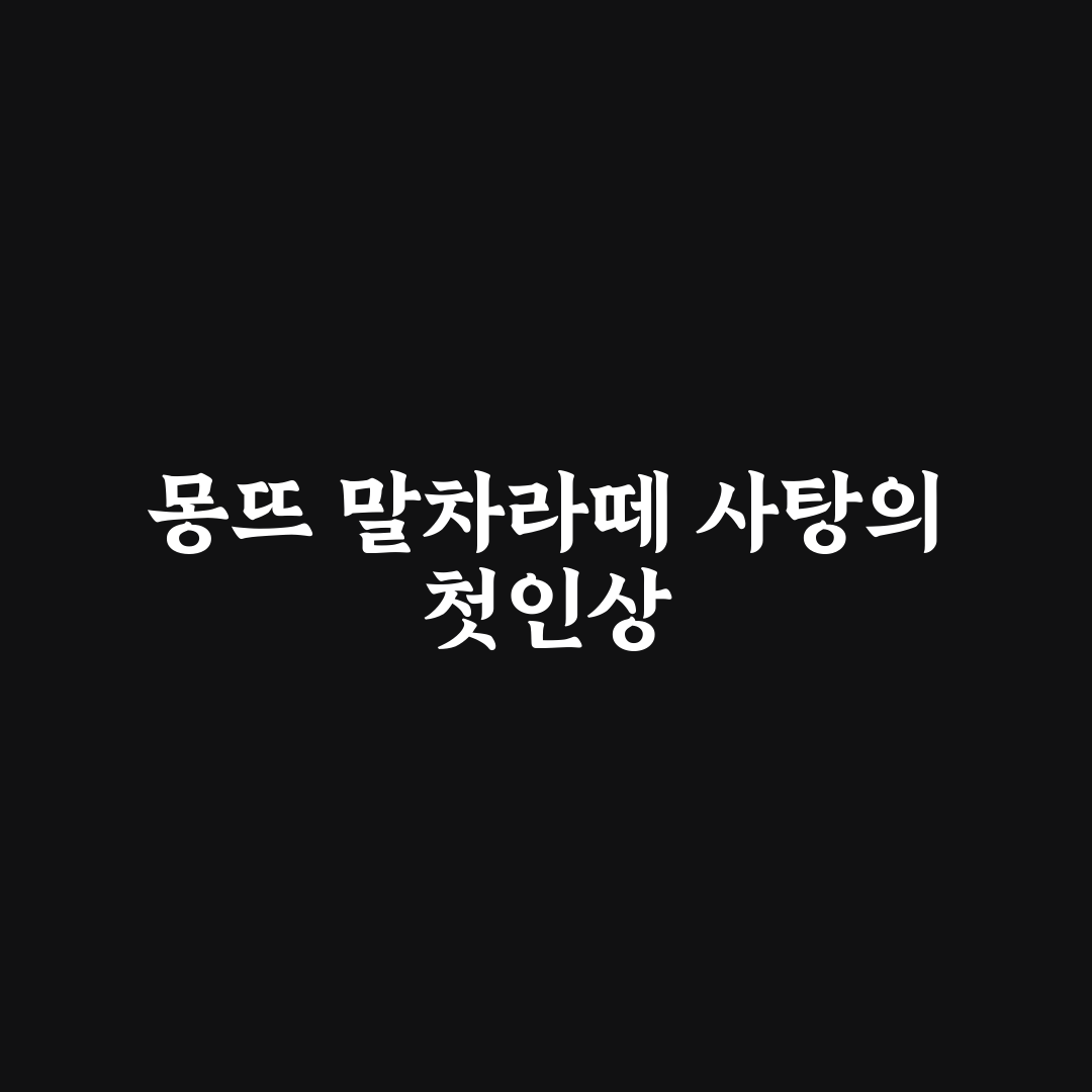 몽뜨 말차라떼 사탕 사용 후기, 직접 써보니 맛은 어땠을까